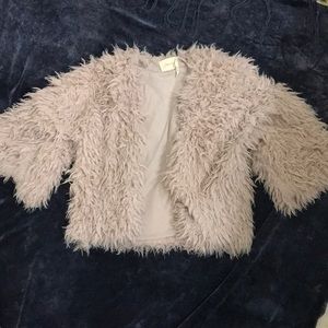 Frenchi Fuzzy Jacket Dusty Pink